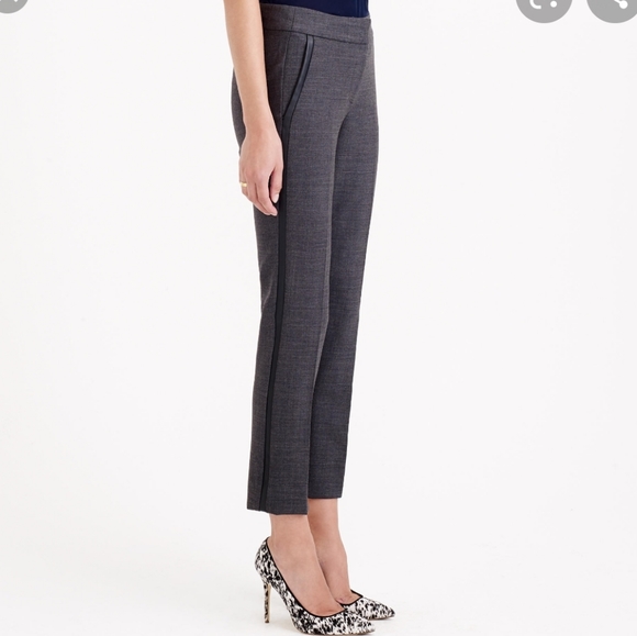 J. Crew Pants - J.crew Campbell leather detail pants size 00
